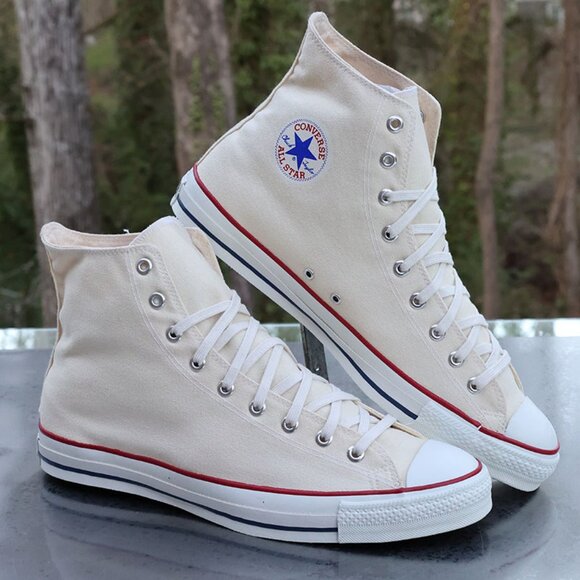 Vintage Converse Chuck Taylor All Star Hi Top White Made in USA Men’s 15 - Picture 1 of 13